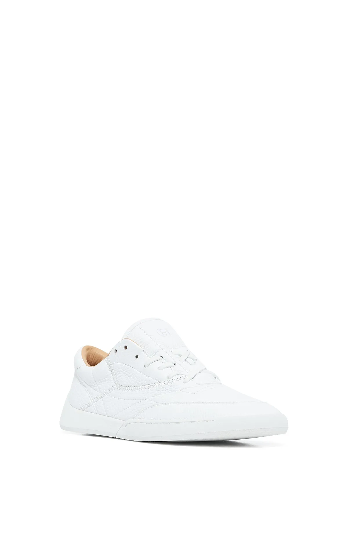 Ohio Slip-on Sneaker in White Textured Leather