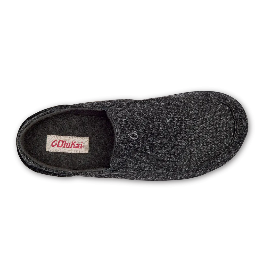 Olukai Moloa Hulu Slipper Black Men's
