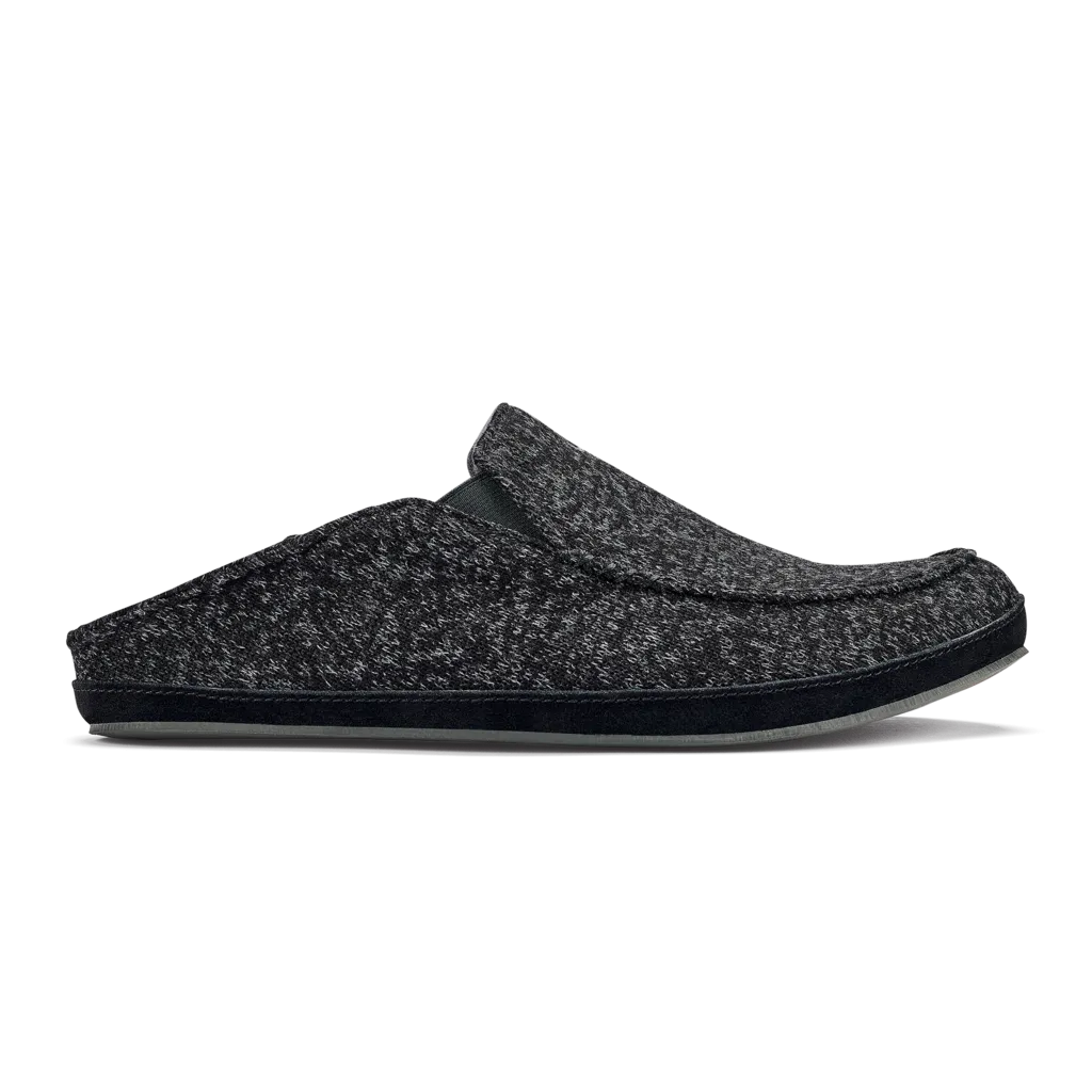 Olukai Moloa Hulu Slipper Black Men's