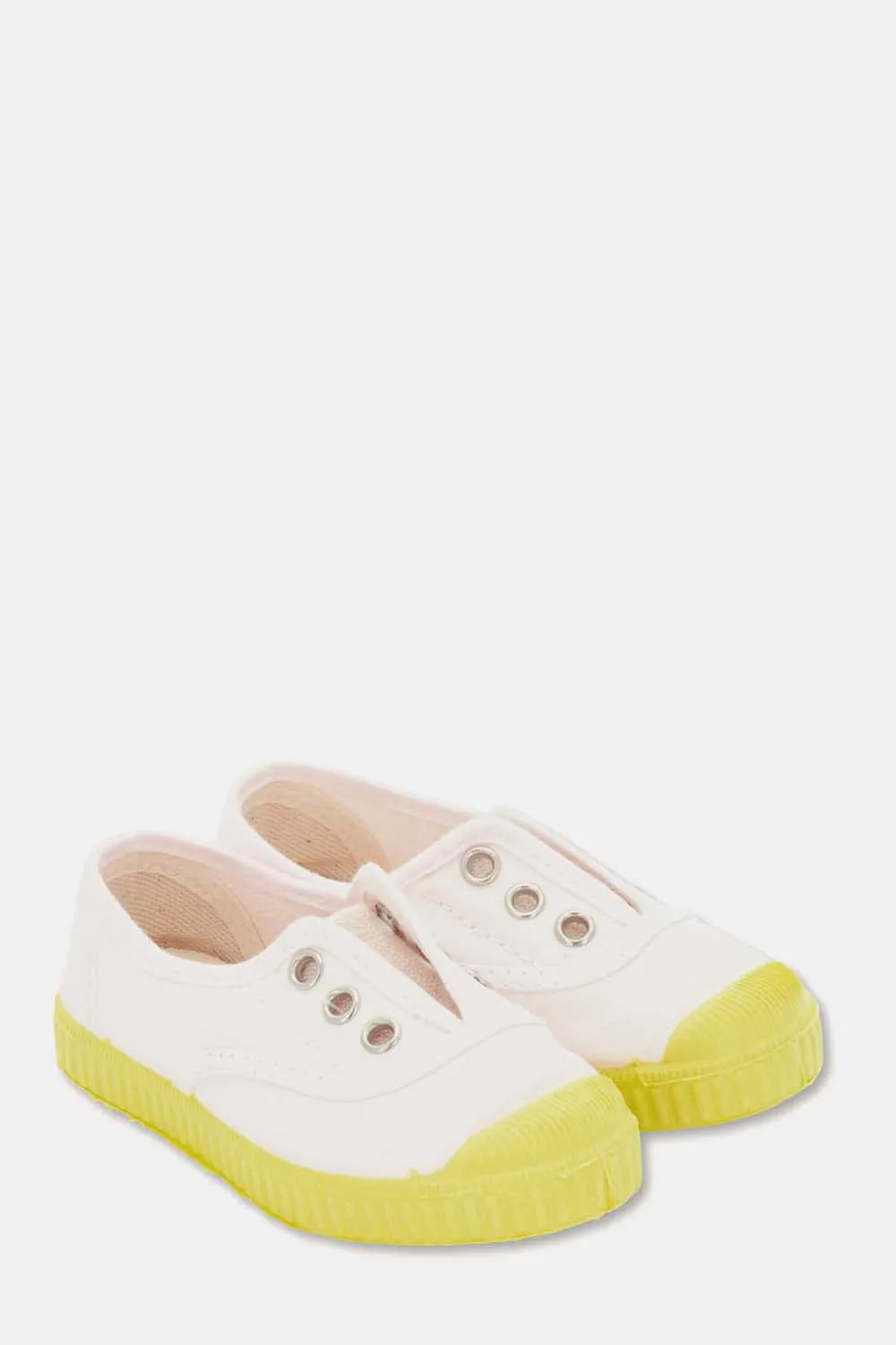 SLIP-ON VEGAN BABY SHOELACE SNEAKERS