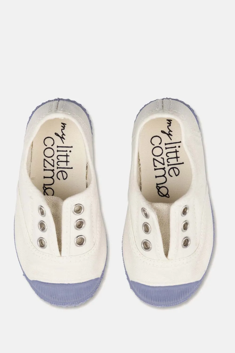 SLIP-ON VEGAN BABY SHOELACE SNEAKERS