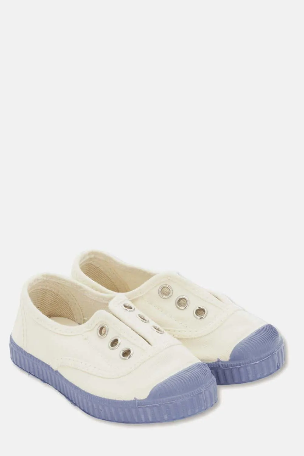 SLIP-ON VEGAN BABY SHOELACE SNEAKERS