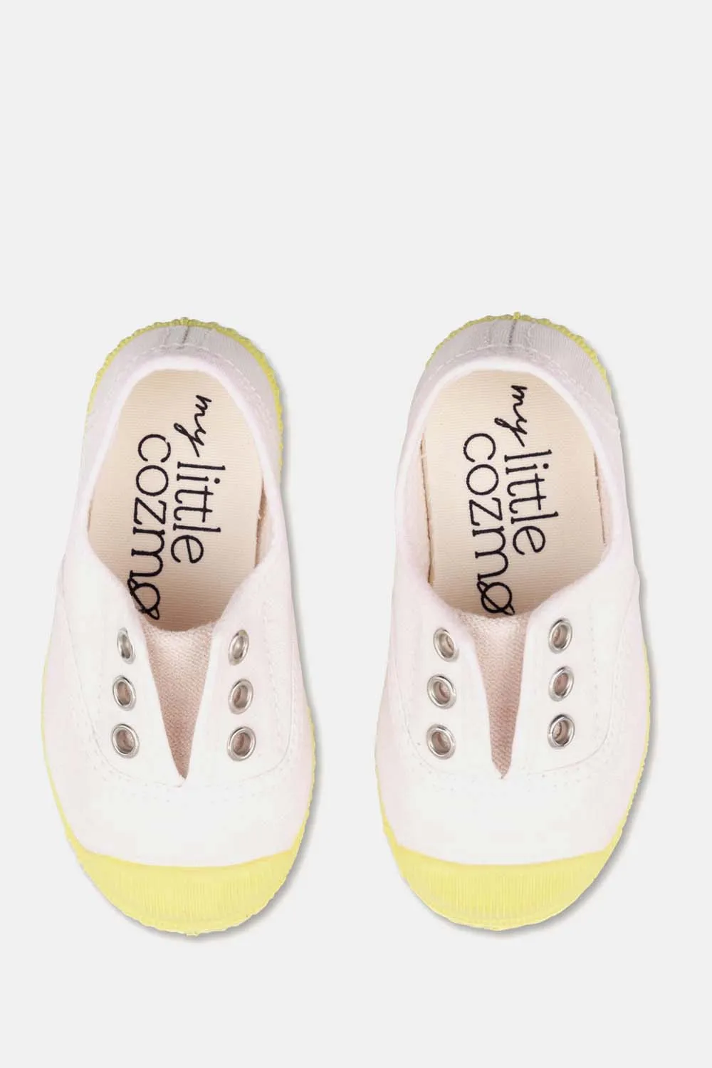 SLIP-ON VEGAN BABY SHOELACE SNEAKERS