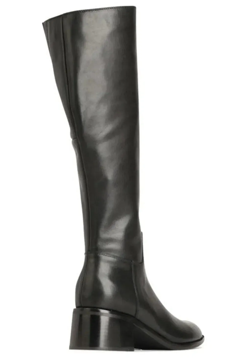 Wyoming Long Boot | Black Leather