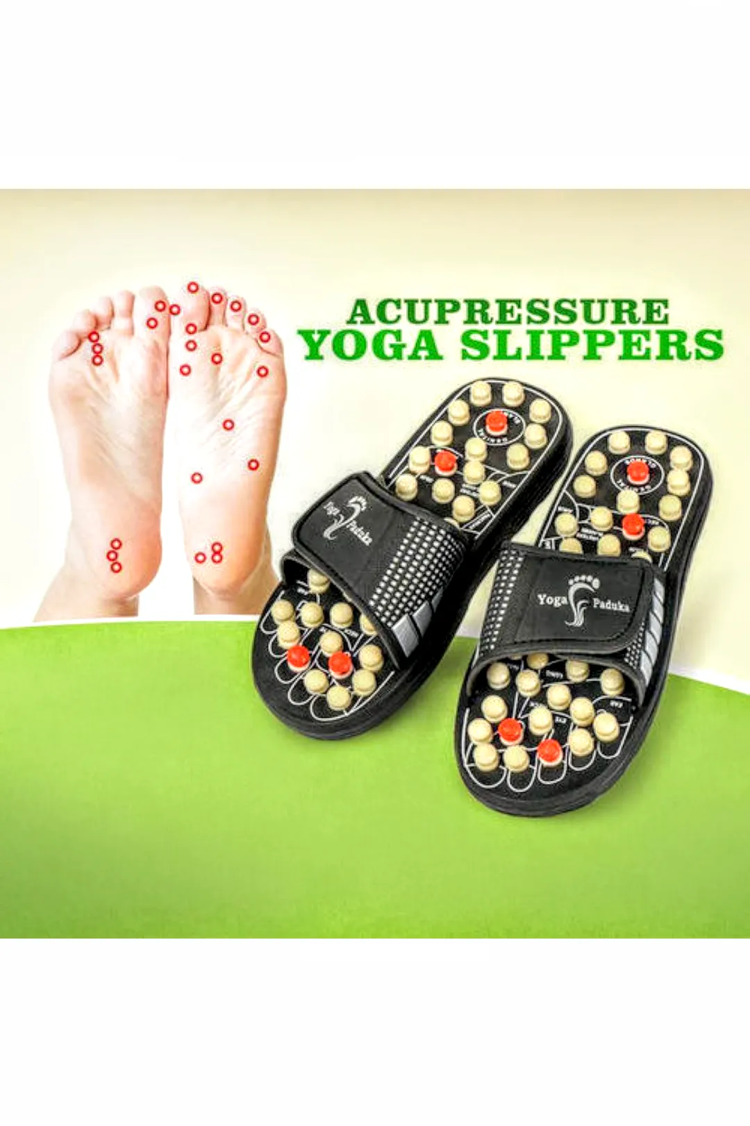 Yoga Slippers | Foot Pressure Paduka | Slippers |  FDI000002